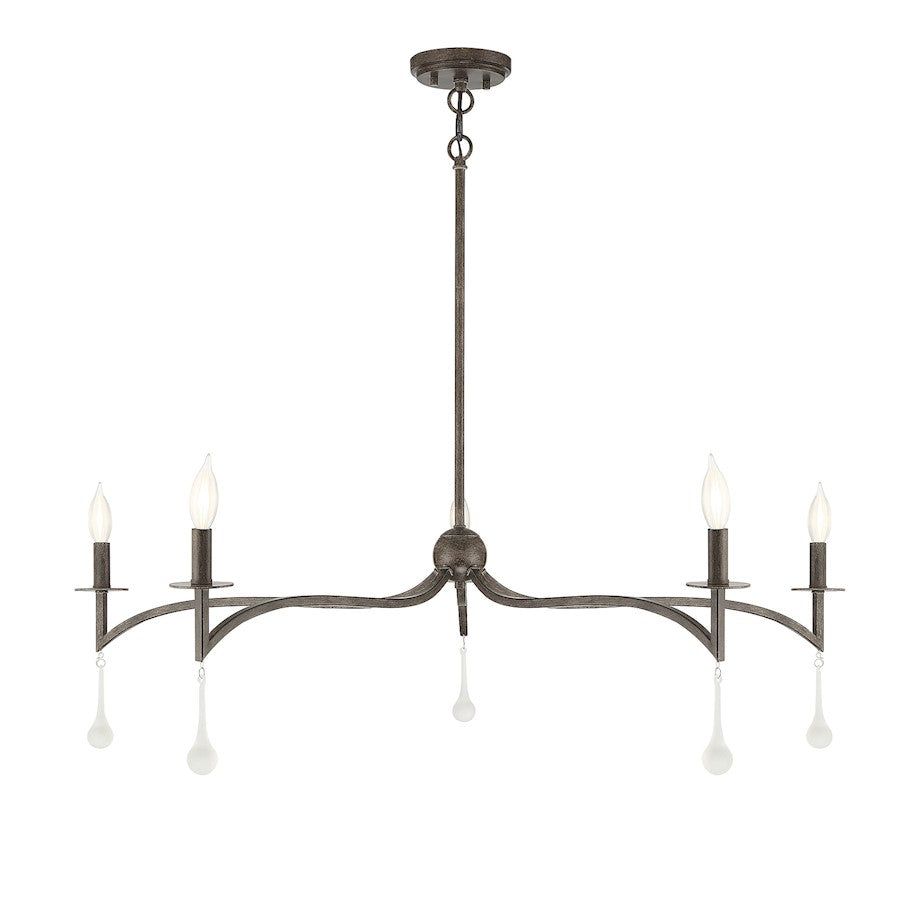 Savoy House Laramie 5-Light Chandelier, Chelsea Walnut - 1-1099-5-183