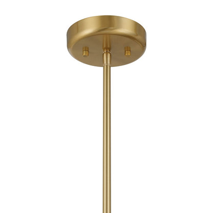 Savoy House Collier 6Lt Chandelier, White Opal, Warm Brass