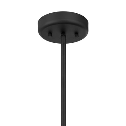 Savoy House Collier 6Lt Chandelier, White Opal, Matte Black
