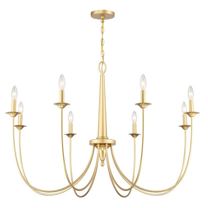 8-Light Chandelier, French Gold