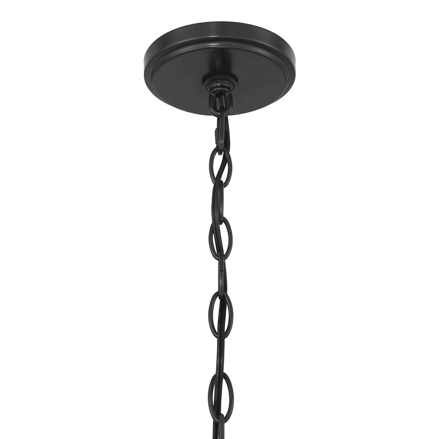 Savoy House Hearst 8 Lt Chandelier, Blk, Black Tourmaline