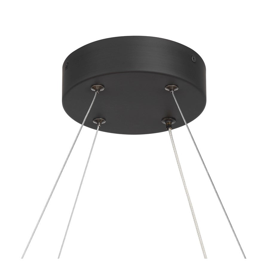 Savoy House Castello 8 Lt Chandelier, Clear Seeded, Matte Black