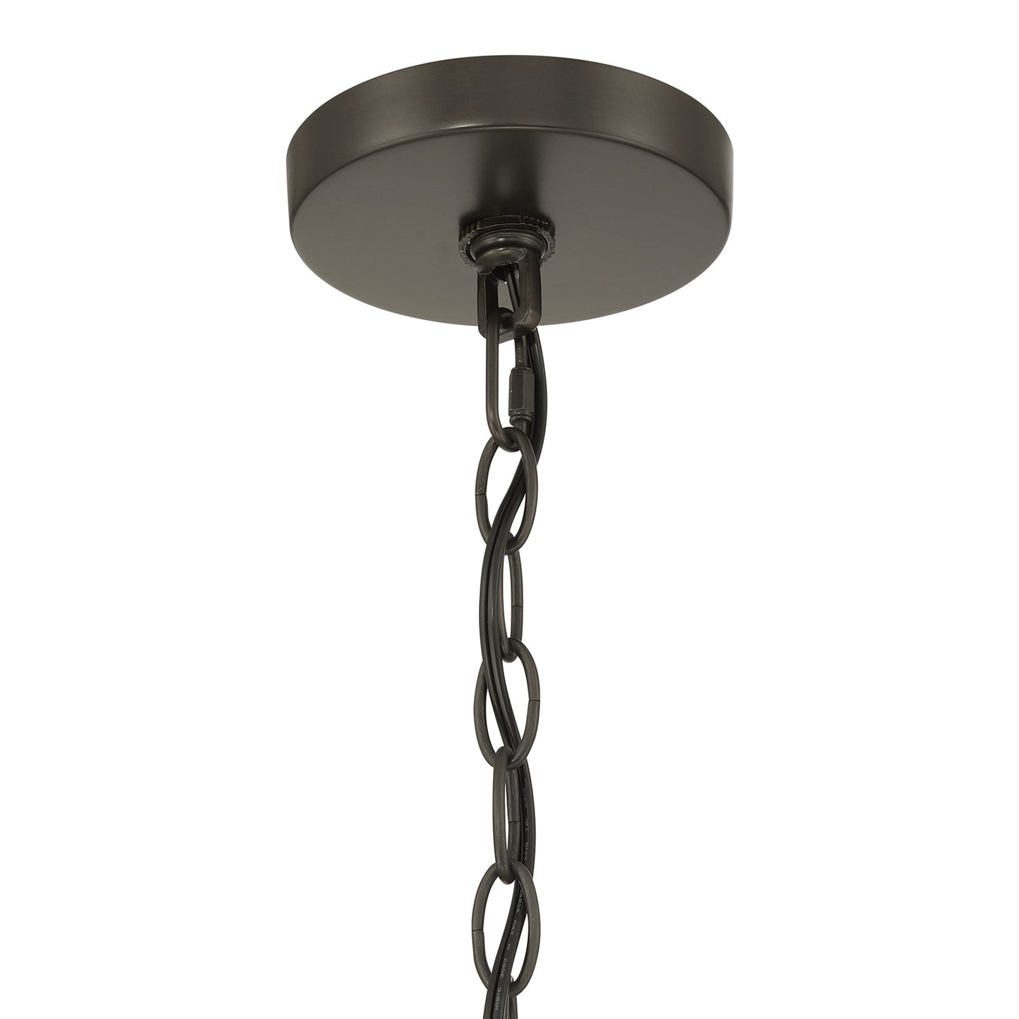 Savoy House Sheldon 32in 5-Light Chandelier | Transitional Mediterranean Bronze and Ice Glass | Dining Room & Foyer | 32 x 32 x 27 in | Model 1-1350-5-15