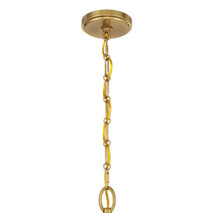 Savoy House Champlain 5 Light Chandelier, Warm Brass