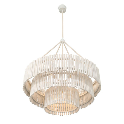 Savoy House Phong 9 Lt Chandelier, Blanco