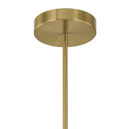 Savoy House Butler 6 Lt Chandelier, Clear/Opal, Warm Brass