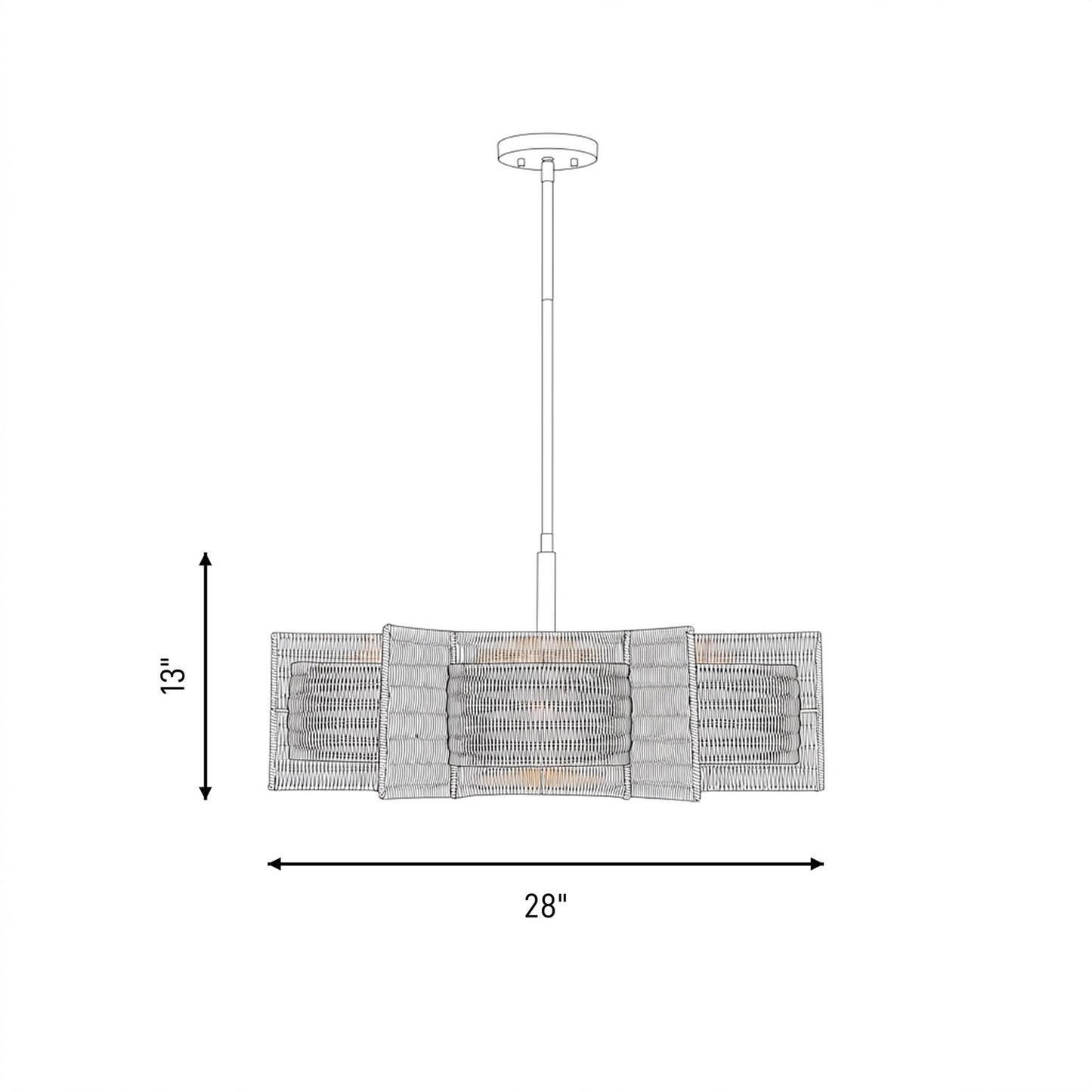 Savoy House Espacio 6 Lt Chandelier, Warm Brass