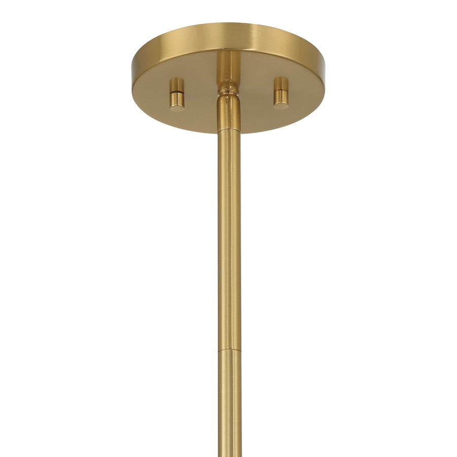 Savoy House Espacio 6 Lt Chandelier, Warm Brass