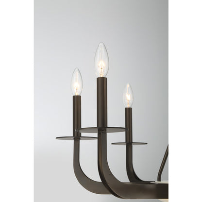 Savoy House Salford 9 Lt Chandelier, Mediterranean Bronze