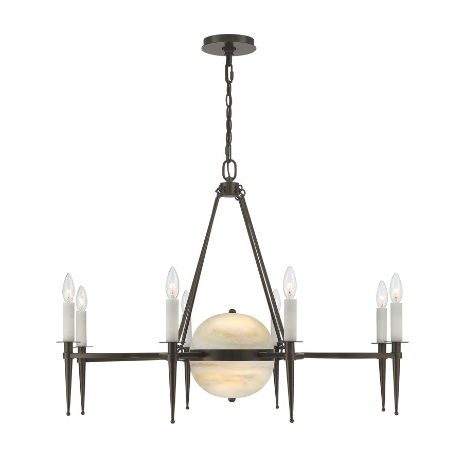 Savoy House Sanger 10 Lt Chandelier, Mediterranean Bronze