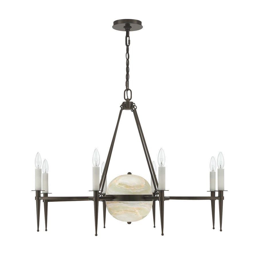 Savoy House Sanger 10 Lt Chandelier, Mediterranean Bronze