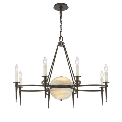 Savoy House Sanger 10 Lt Chandelier, Mediterranean Bronze