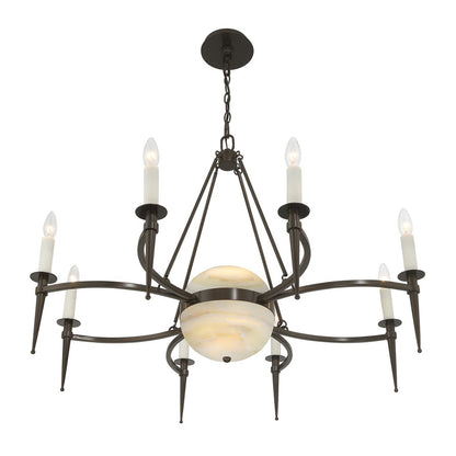 Savoy House Sanger 10 Lt Chandelier, Mediterranean Bronze