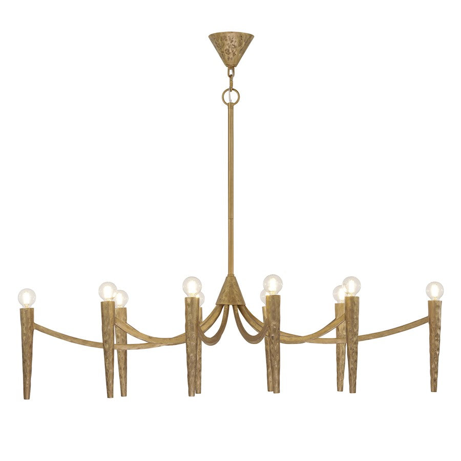 Savoy House Belleza 10 Light Linear Chandelier, Spumante