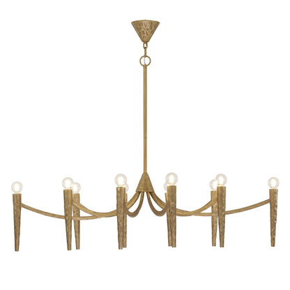 Savoy House Belleza 10 Light Linear Chandelier, Spumante