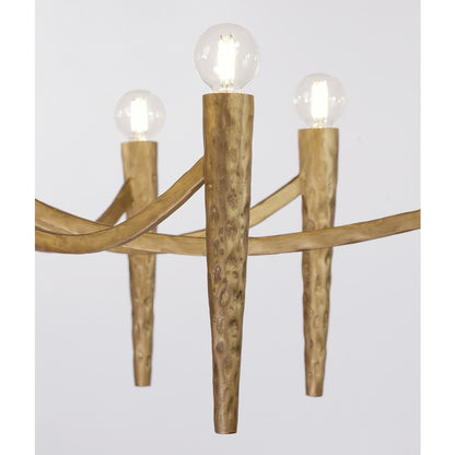 Savoy House Belleza 10 Light Linear Chandelier, Spumante