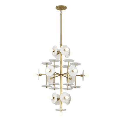 15 Light Chandelier, Black Cashmere