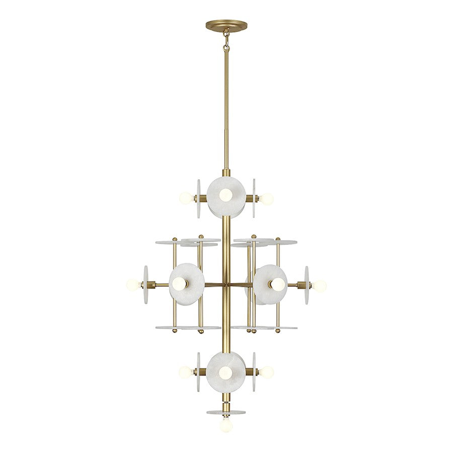 15 Light Chandelier, Royal Gold