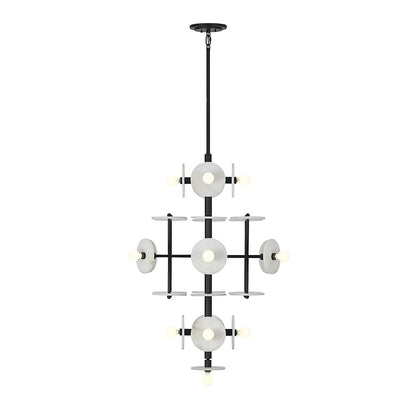 15 Light Chandelier, Black Cashmere