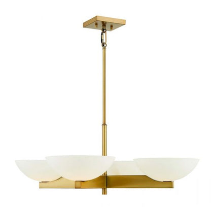 4-Light Chandelier, Matte Black