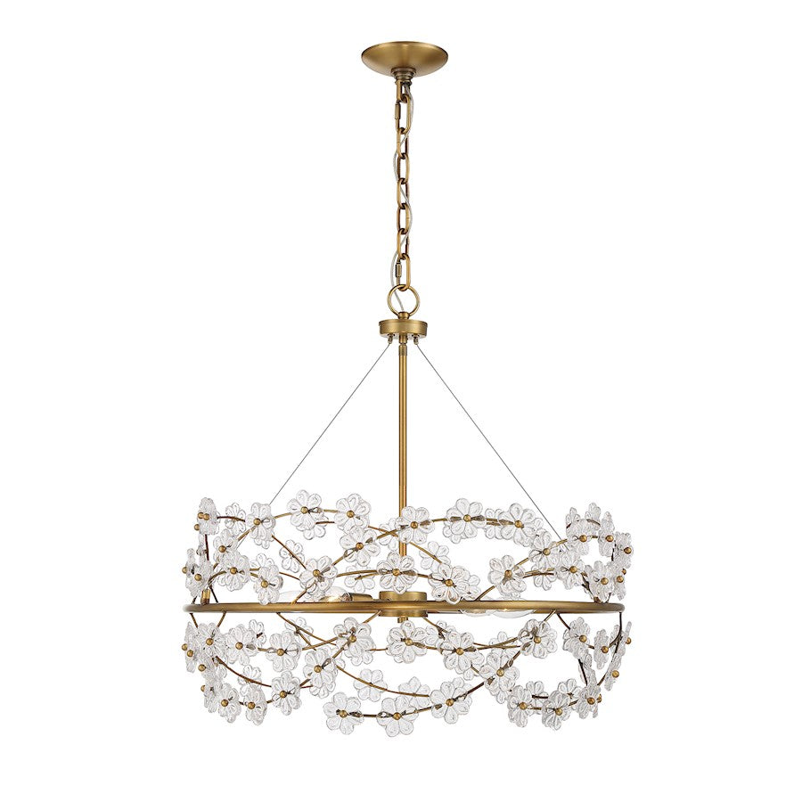 Savoy House Camille 5-Light Chandelier, Warm Brass - 1-1727-5-322