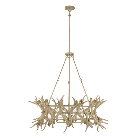 Savoy House Daniels 8-Light Chandelier, Natural Antler - 1-1760-8-198