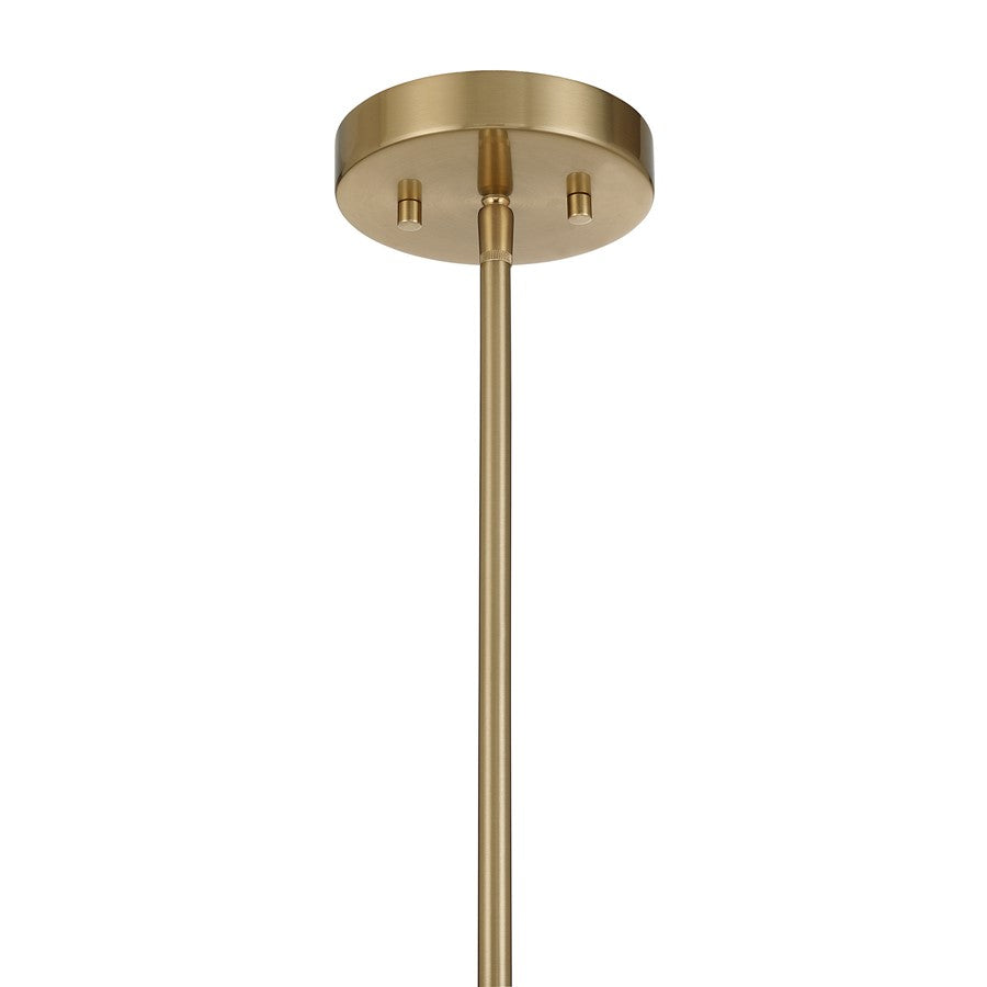 Savoy House Sofia 6 Lt Chandelier, Clear Bubble, Noble Brass