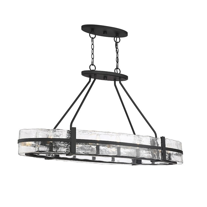 Savoy House Hudson 10-Light Oval Chandelier, Matte Black