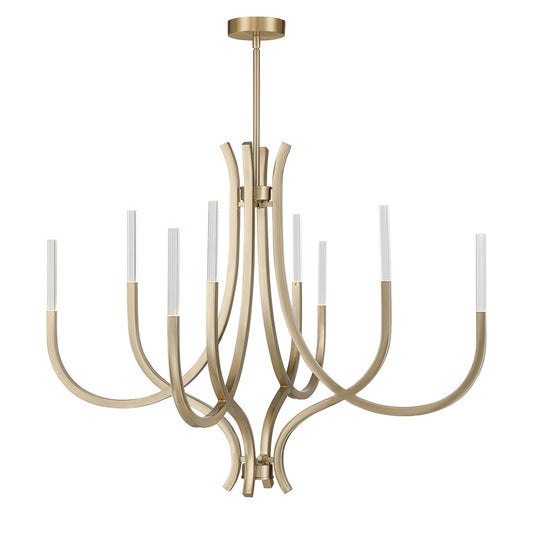 Savoy House Bradford 8Lt Chandelier, Brass/Clear, Noble Brass