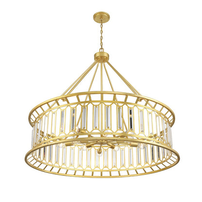 10 Light Chandelier, True Gold