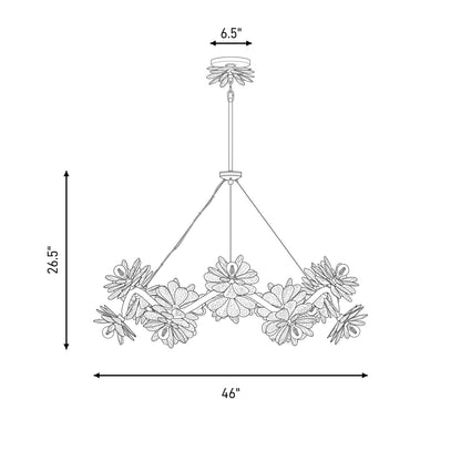 16 Light Chandelier, Delphine