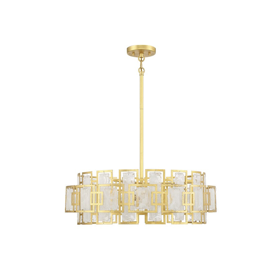 5-Light Chandelier, True Gold