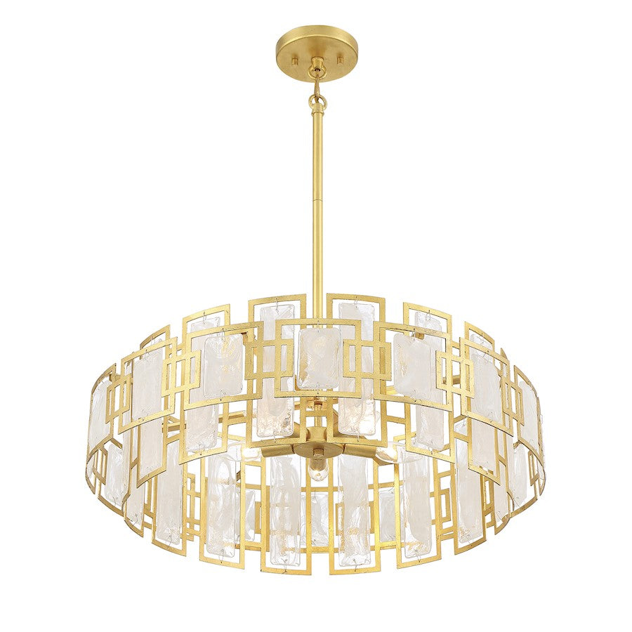 5-Light Chandelier, True Gold