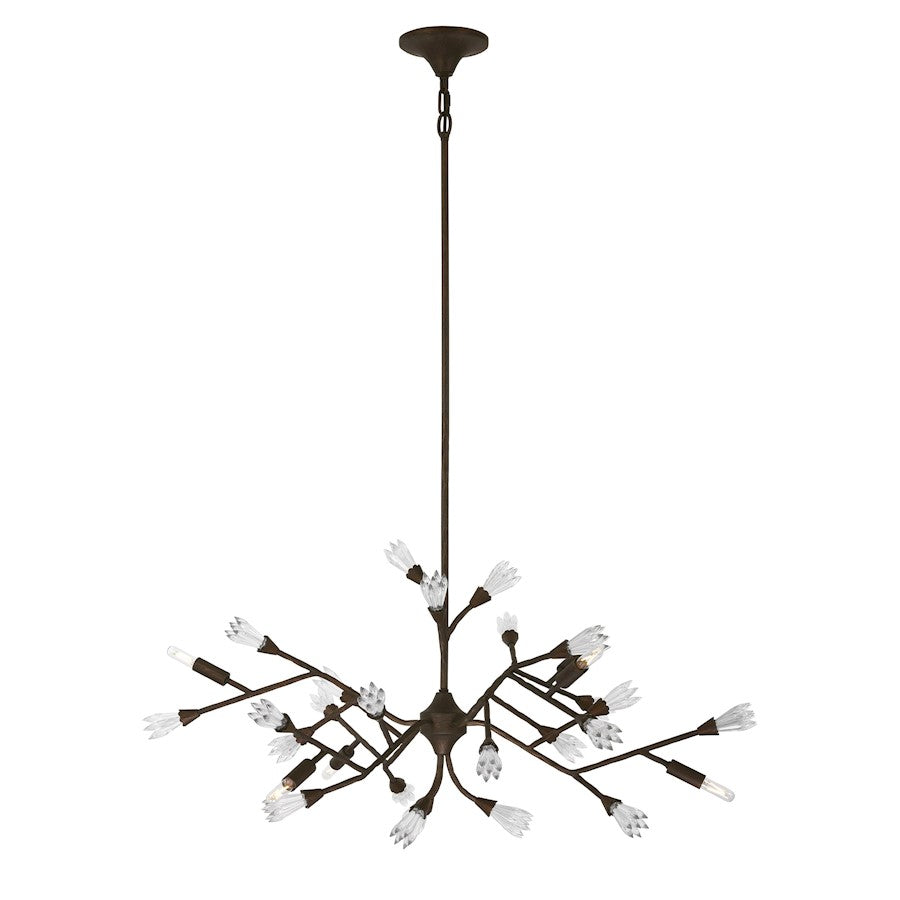 Savoy House Malinda 6 Light Chandelier, Bark - 1-2168-6-105