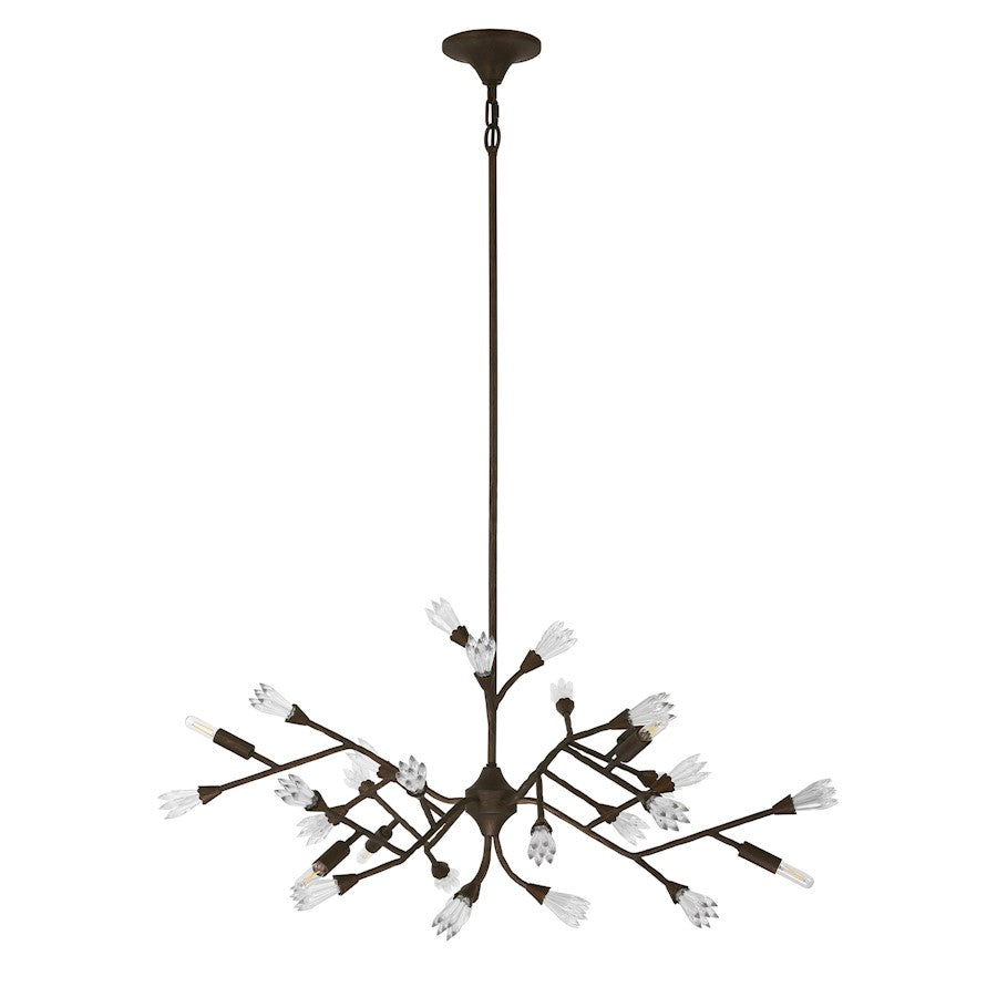 Savoy House Malinda 6 Light Chandelier, Bark