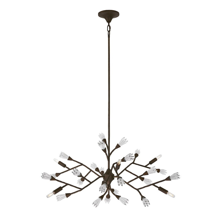 Savoy House Malinda 6 Light Chandelier, Bark