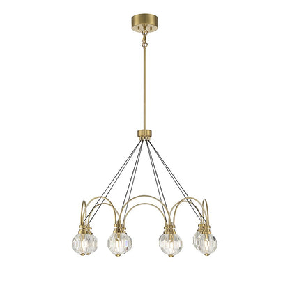 Savoy House Burnham 8-Light LED Chandelier, Warm Brass - 1-2200-8-322