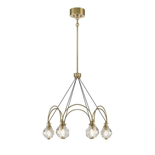 Savoy House Burnham 6-Light LED Chandelier, Warm Brass - 1-2202-6-322