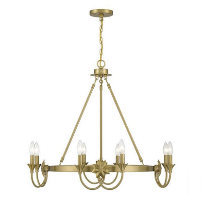 Sullivan Chandelier, Warm Brass