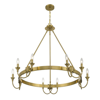 Sullivan Chandelier, Warm Brass