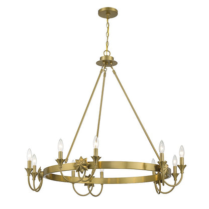 Sullivan Chandelier, Warm Brass