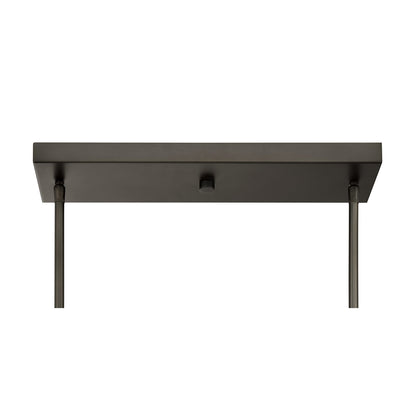 Savoy House Sheriden 48in 4-Light Chandelier | Artisanal Modern Mediterranean Bronze Metal and Bronze Rippled Glass | Kitchen Island & | Model 1-2274-4-15