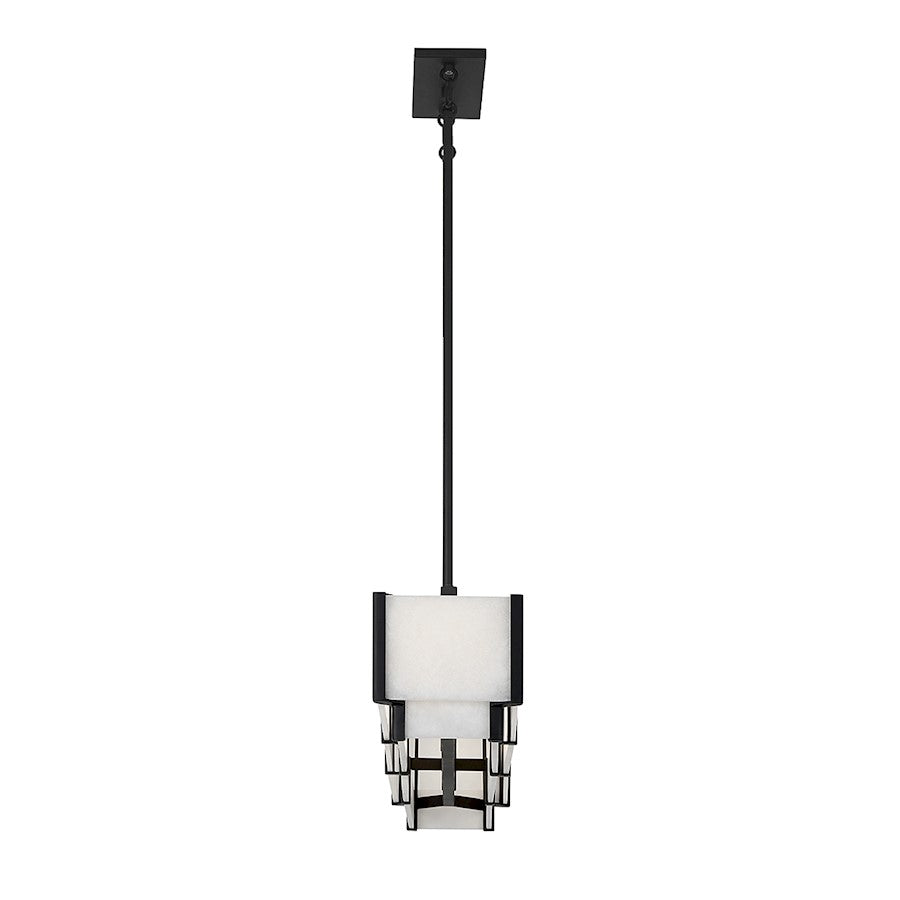 5-Light Linear Chandelier, Black Cashmere