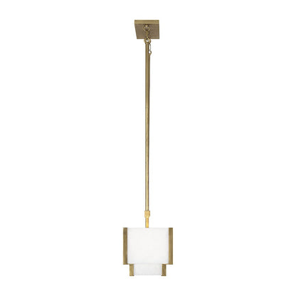 8-Light Linear Chandelier, Distressed Gold