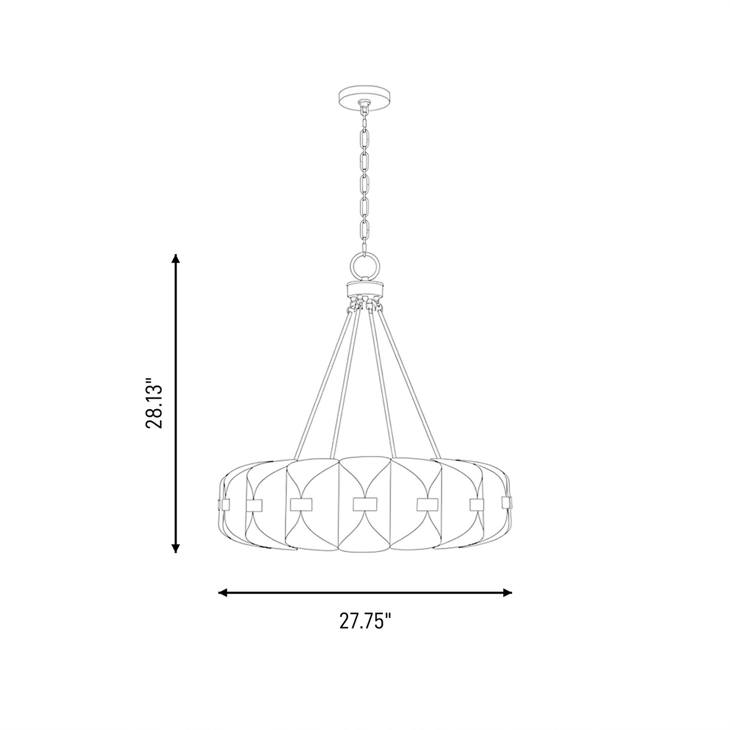 Savoy House Pelham 16Lt Chandelier, Black Cashmere/True Gold