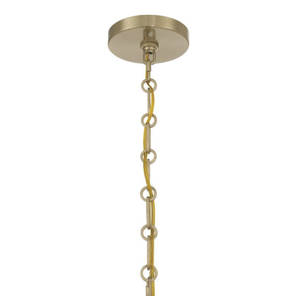 Savoy House Crescent 6 Lt 30" Chandelier, Noble Brass