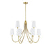 Savoy House Cameron 9-Light Chandelier, Warm Brass - 1-2541-9-322