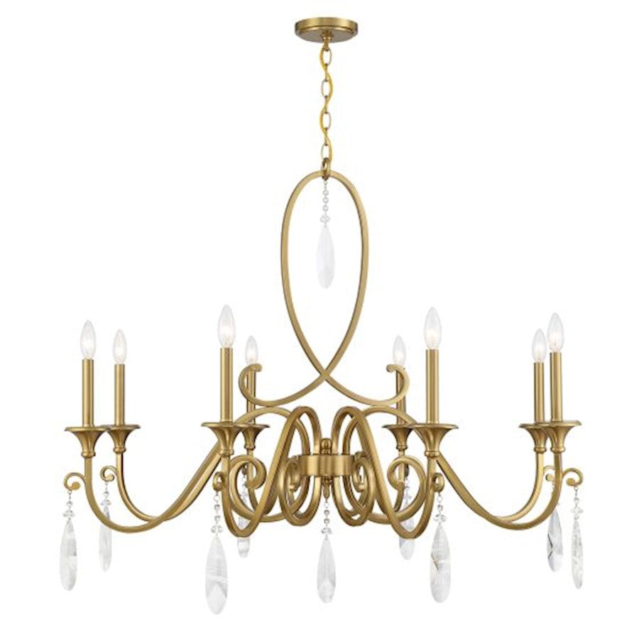 Savoy House Fairchild 8-Light Chandelier, Warm Brass - 1-2702-8-322