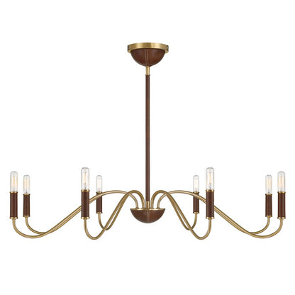 Savoy House Abeline 8 Light Chandelier, Warm Brass - 1-2748-8-322