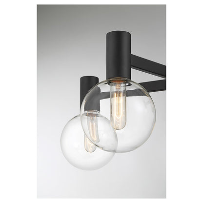 5-Light Chandelier, Matte Black